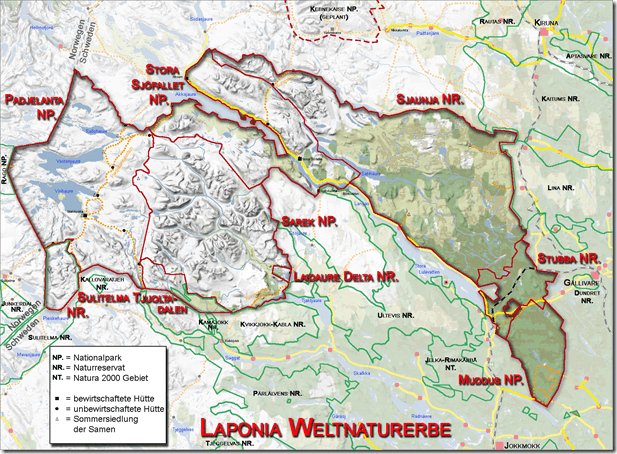 Laponia-Karte