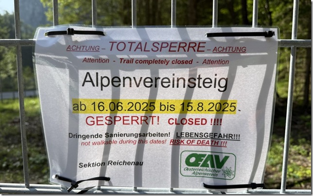AlpenvereinsteigSperre